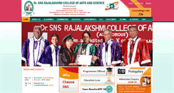 Desktop Screenshot of drsnsrcas.ac.in